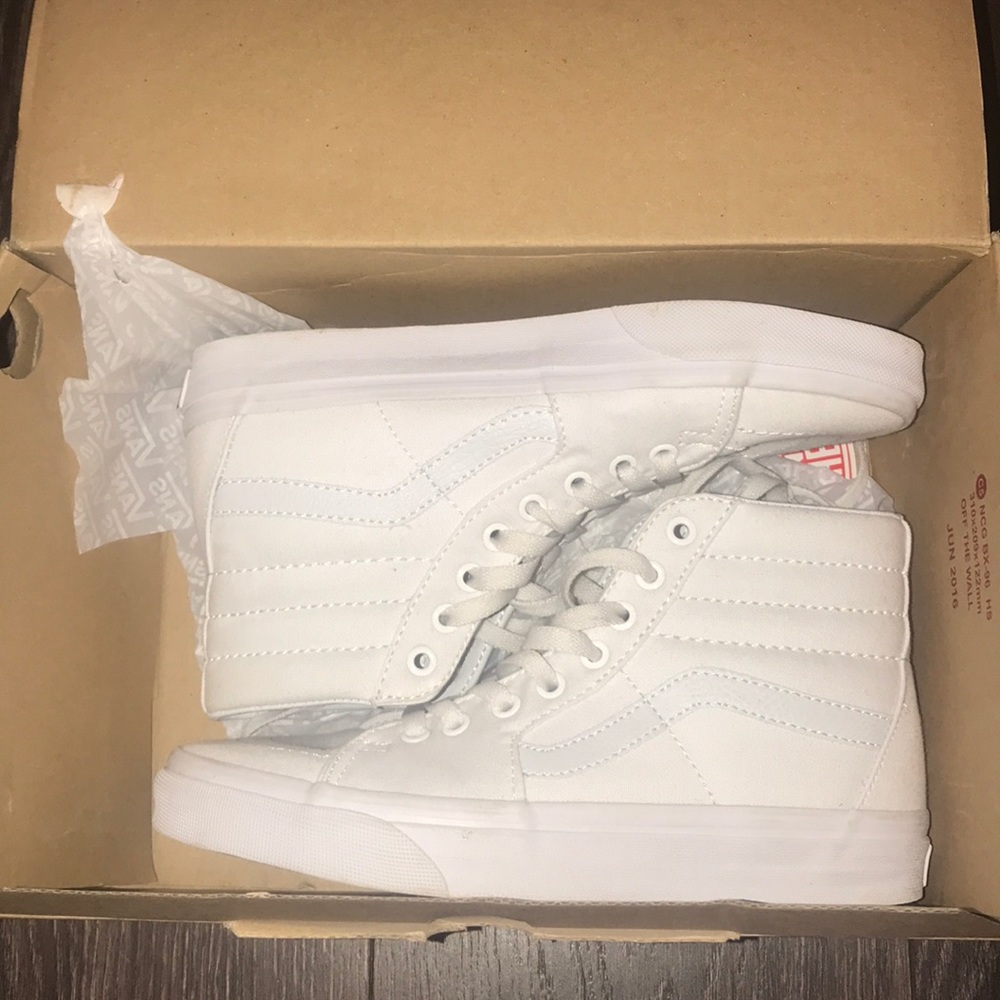 white high top vans